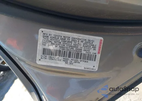 2001 Lexus Es 300 из США, поврежденный, VIN JT8BF28G310336858